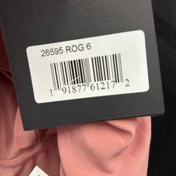 Mac Duggal 26595 NWT Pink Drop Shoulder Long Sleeve Column Gown - Picture 6 of 6